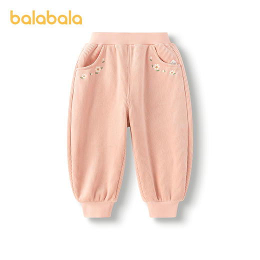 巴拉巴拉宝宝长裤加绒加厚束脚裤冬女童裤子2025新款 商品图4