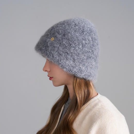 卡蒙马海毛绵羊毛甜美云朵针织帽大头围显脸小KM-9580 商品图3