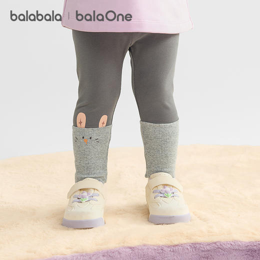 巴拉巴拉balaOne童装儿童打底裤女宝宝裤子2025秋季新款弹力长裤 商品图0