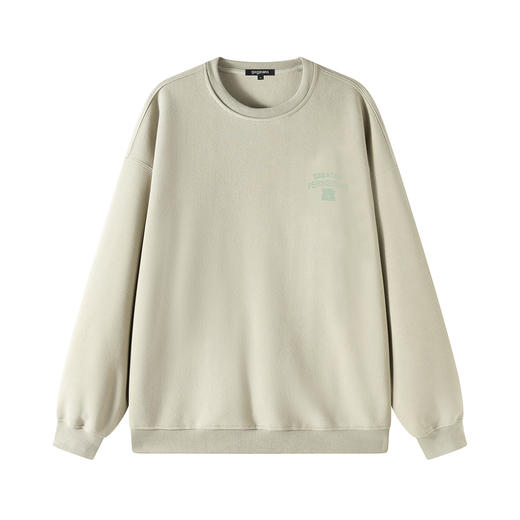 gxgjeans男装 男士圆领卫衣25秋款户外通勤简约百搭校园青少年套头卫衣打底衫K&C 商品图5