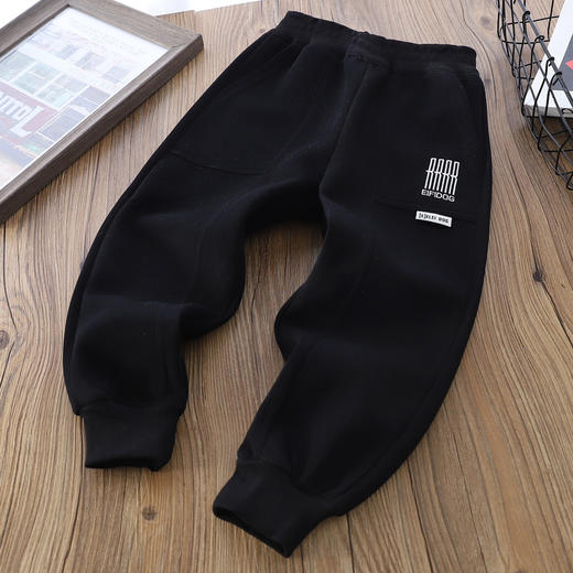 秋款110-170华棉拼接运动裤 商品图4