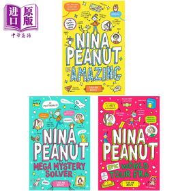 预售 【中商原版】大冒险家妮娜 3册 英文原版 Nina Peanut Is Amazing 儿童漫画图画小说 温暖幽默全彩画面 学乐绘本 进口童书