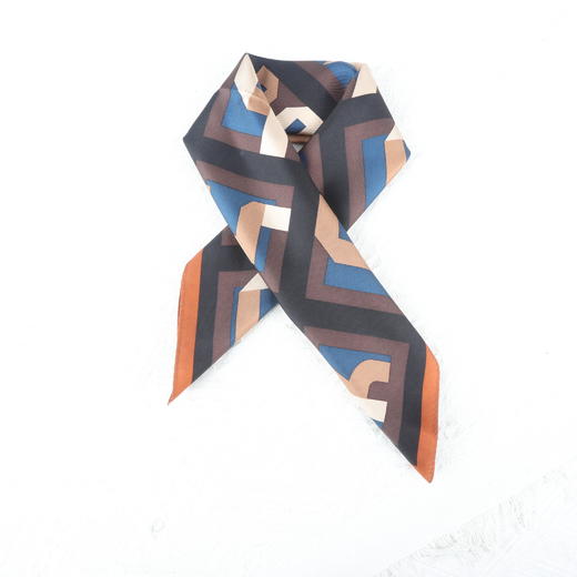 真丝围巾女春秋季百搭轻薄透气优雅方巾 商品图13