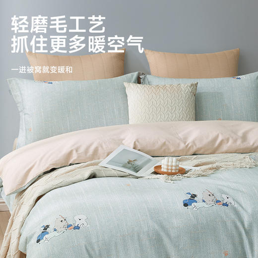 全棉舒绒磨毛印花拆件(闲暇时光) 商品图2