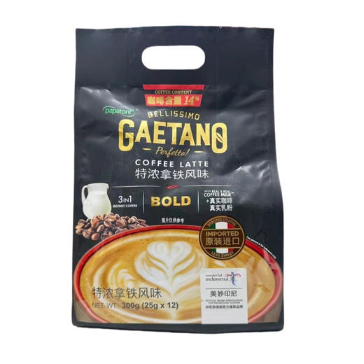印尼啪啪通咖丹诺特浓拿铁咖啡300g 商品图0