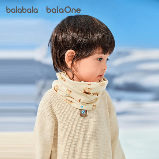 巴拉巴拉balaOne童装儿童围脖2025新款围巾男童女童卡通图案可爱 商品图2