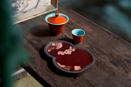 正安 钓月亭中秋礼盒（乙巳年） 双层茶箱·古树普洱·药食米月饼·故宫盖碗套组 送礼体面中秋月饼-不叠加其他活动 商品图3