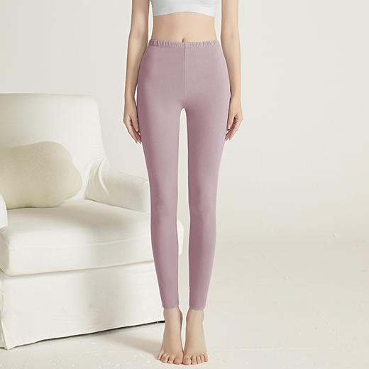 【A类新疆棉❗️超柔超亲肤保暖裤】0甲醛，7A级全身抑菌，上身就像穿着棉花云，超舒服！95%纯棉秋裤女士7A抑菌春秋冬女学生修身棉毛裤打底裤 商品图4