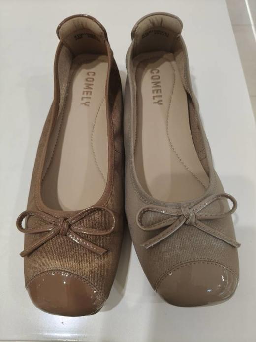 【云粉节】BF楼软底羊皮女鞋时尚圆头2025年春夏新款真皮浅口舒适蝴蝶结单鞋KYQ61026D 吊牌价1080 活动价539 商品图0