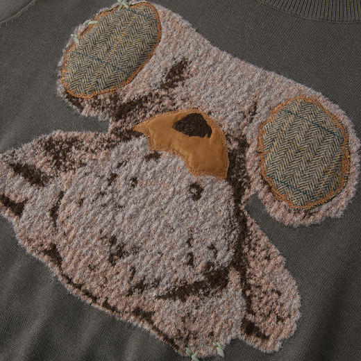 谜底套头针织衫长袖2025年冬季新品圆领显瘦百搭毛衣女254MZ1923 商品图3