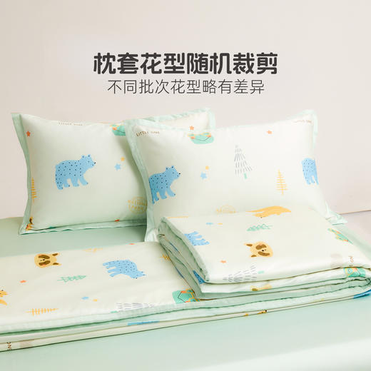 水星kids60支兰精天丝套件母婴A类抑菌印花单人学生三/四件套严选 商品图3