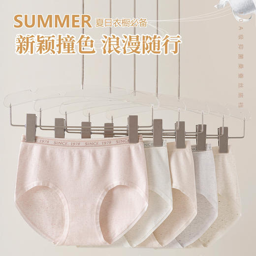 【三条装】女士时尚撞色内裤高弹无感脚口三角裤女底裤【CSL25270】 商品图0