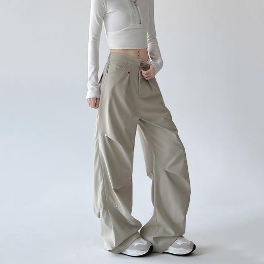 柳钉美式工装裤 提高腰线 拉长腿部比例 日常&通勤OL 商品图3