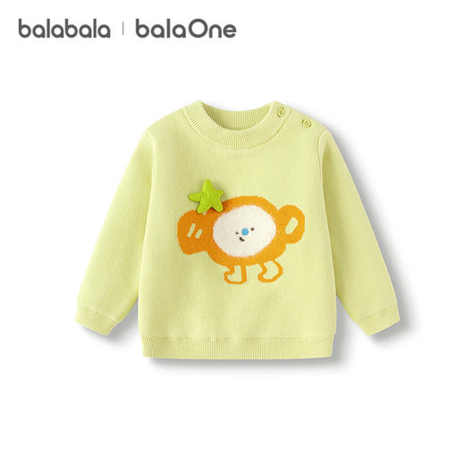 巴拉巴拉balaOne宝宝毛衣婴儿线衫男童2025新款冬装女童毛衫内搭 商品图4