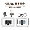 持久直视不刺眼【三色温调节！多接口拓展】旅行出行手持补光灯拍摄美颜摄影直播户外补光灯桌面兔笼摄影环形灯。ha 商品缩略图3