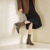 Westory2025年冬季圆头中粗跟弹力收腿靴瘦瘦短靴S25DS85751 商品缩略图6