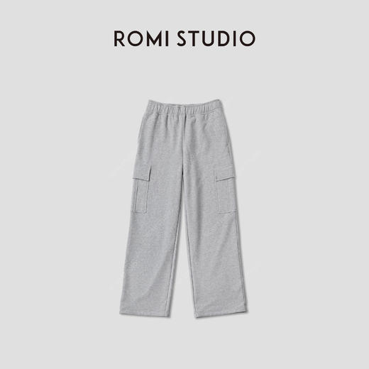ROMI STUDIO“松弛温暖”细密底抓绒亲肤御寒宽松直筒裤 RWCWX65806 商品图0