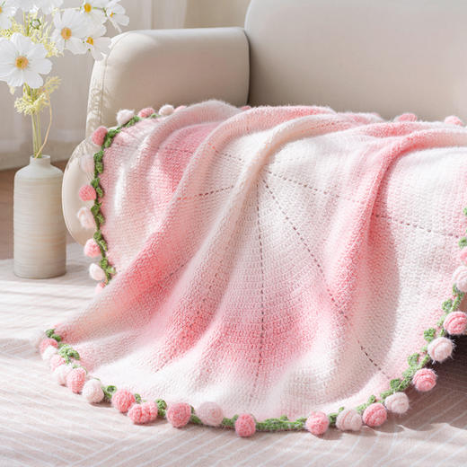 苏苏姐家梦羽玫瑰花束毯线材组合手工编织DIY打发时间送礼物 商品图1