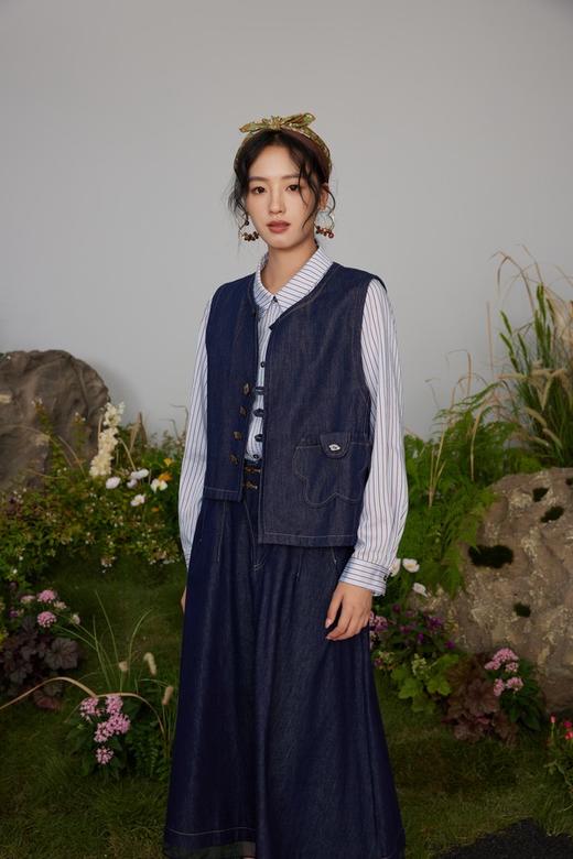 ANSUABEL 文艺设计感牛仔马甲外套 21327 商品图2