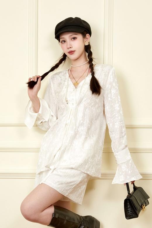 ANSUABEL 白色暗提花质感套装 18676 商品图0