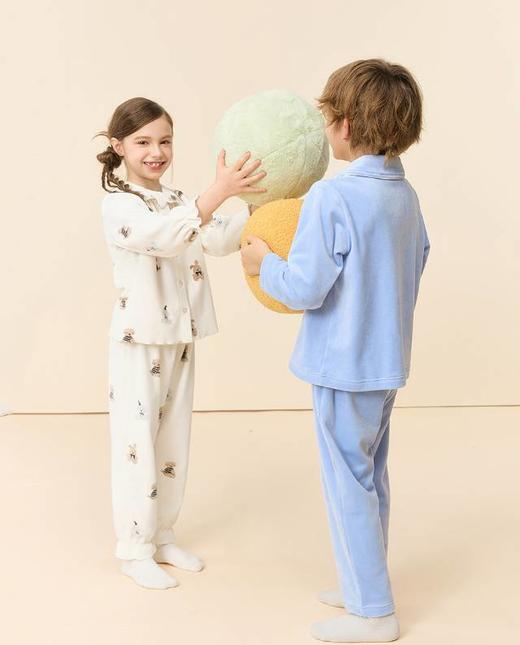 【云粉节】8楼爱慕儿童Aimer Kids女孩绒绒萌宠开衫长袖家居AK141K761，吊牌价359元 商品图2