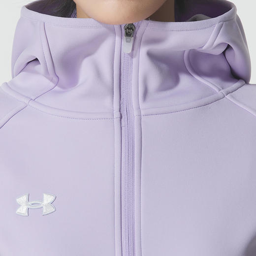 安德玛团队 女款紫色 夹克/外套 针织连帽夹克 商品图2