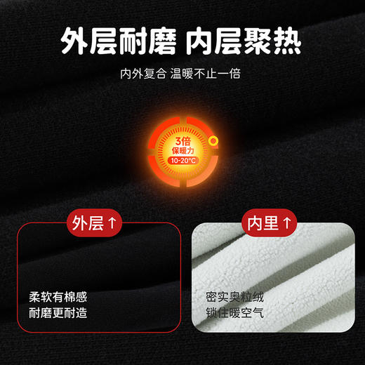 【国风加绒卫裤】25秋冬新款男女童奥利绒保暖束腿裤运动休闲裤ZD3EK048 商品图6