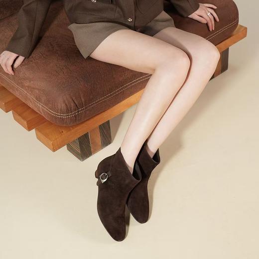 【云粉节】BF楼Westory冬季老钱风宽筒猫跟小短靴 商品图1