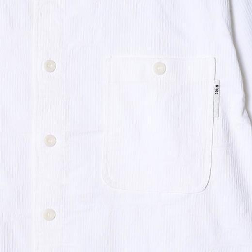 12509SDSA秋冬新款痞帅男装韩版简约纯色竖纹纽扣翻领衬衫时尚宽松衬衣 商品图3