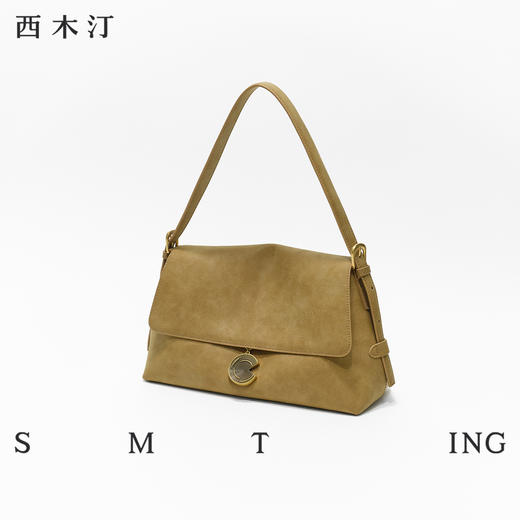 【种草好物馆专属】 西木汀 漠风 邮差包新款女士手提包设计感单肩斜挎包小众包包5702 商品图1