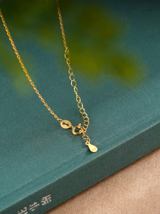 子佩集S925银【诗云】和田玉套链项链【WSB7804】镀金和田玉25092212 商品图7