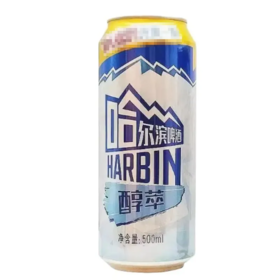 【超市】哈尔滨醇萃啤酒500ml