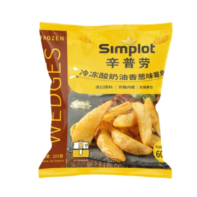 【超市】辛普劳冷冻酸奶油香葱味薯角225g