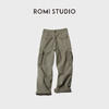 ROMI STUDIO“美式工装”多口袋平纹撞色抽拉腰头工装裤RWCAXY5149 商品缩略图1