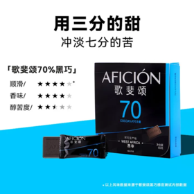 【超市】歌斐颂（70%） 醇黑巧克力65g