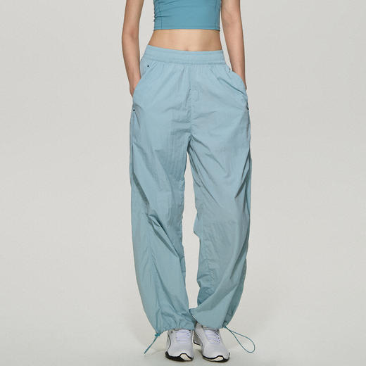 跃牌【周游世界】秋冬新款瑜伽服女户外防水运动裤薄款直筒伞兵裤工装长裤PT2424 商品图3