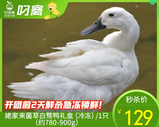姥家来菌草白骛鸭礼盒（冷冻）/1只（780-900g）生产日期：25年11月补单专用 商品图0