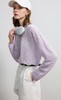 朦胧美妙MOC*同款淡紫天丝亚麻长袖针织衫 商品缩略图9