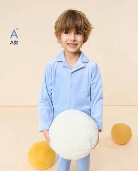 【春上新】8楼爱慕儿童Aimer Kids男孩绒绒暖心开衫长袖家居AK241K891，吊牌价359元