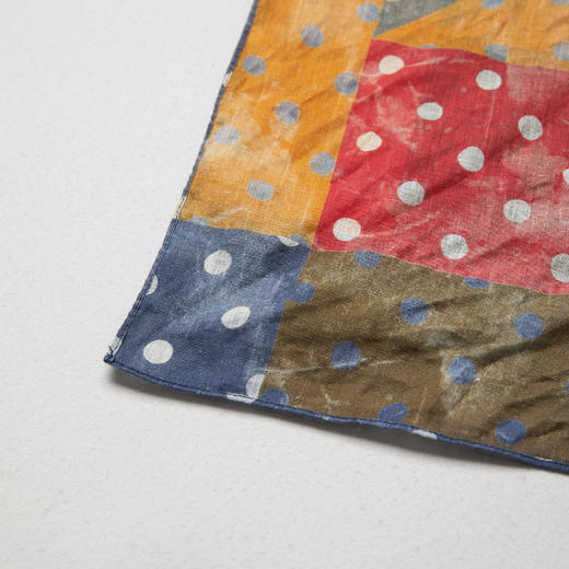 ROMI STUDIO“画作”100%高支亚麻双面艺术波点丝巾方巾RWCLPY6412 商品图2