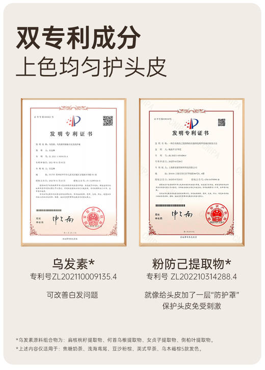 严选 | OKCS染发膏染发剂植物黑茶色黑色盖白 男女士专用 商品图4