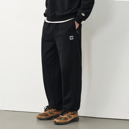 714street加绒束脚休闲裤美式运动灰色卫裤男款2025冬季直筒长裤 商品图0