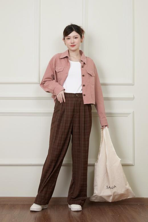 WHO KNOWS 粉色全棉短款外套 18792 商品图1