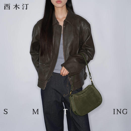 【种草好物馆专属】西木汀 如愿马鞍包斜挎法式包包2025新款女手提单肩包5721 商品图3