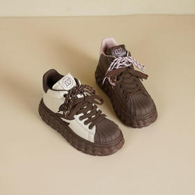 Westory2025年冬季圆头厚底高帮休闲百搭运动鞋齐踝短靴S25DS85711