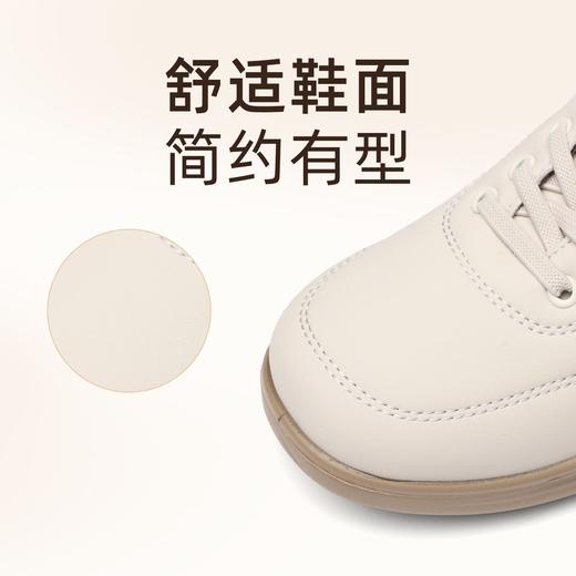信诺真皮舒适妈妈鞋女百搭小白鞋运动休闲鞋2025新款秋中老年单鞋5Q8177-27T 商品图0
