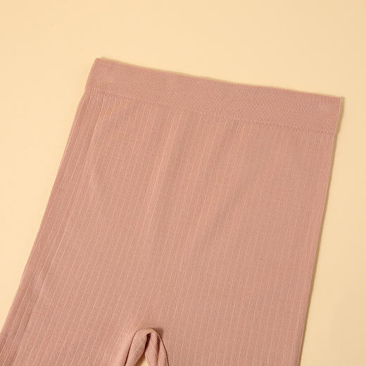 【撞色蕾丝美体套装】美体显瘦两不误，一身无侧缝无压痕，舒适不紧勒，耐洗不易褪色，女士打底衫条纹保暖内衣套装可外穿QQ 商品图3