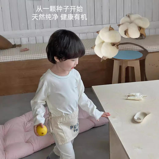 【69元起2套】安美雅儿童有机棉内衣套装 韩版男女童纯棉磨毛秋衣秋裤 商品图2