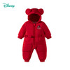 【米奇立体帽子哈衣】秋冬新款男女宝宝夹棉保暖连体衣大红爬爬服ZD4EL019 商品缩略图2