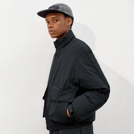 714street多口袋半高领防风棉服男2025冬季宽松防水工装棉衣外套 商品图1